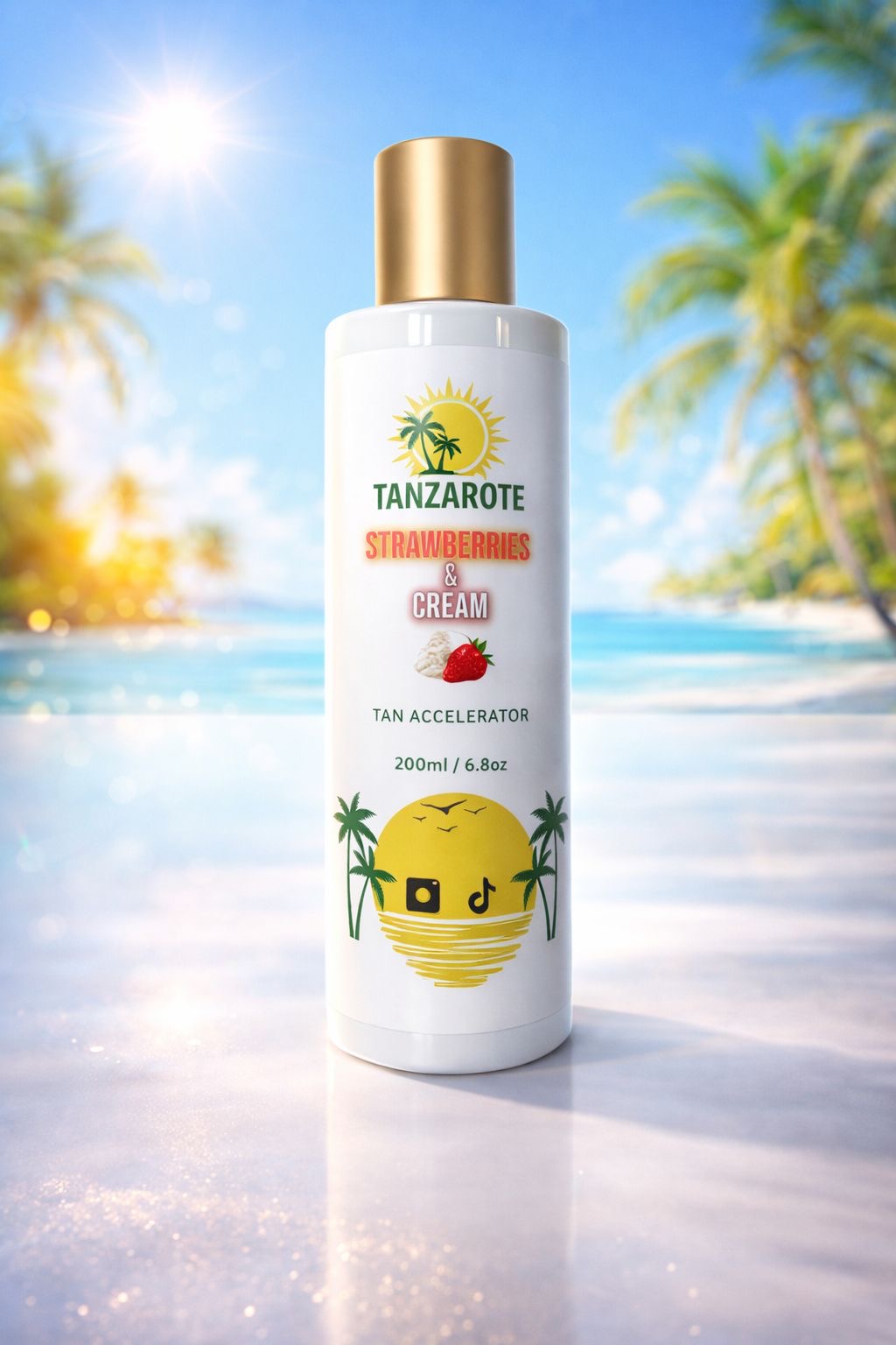 Strawberries and cream tan accelerator 200ml